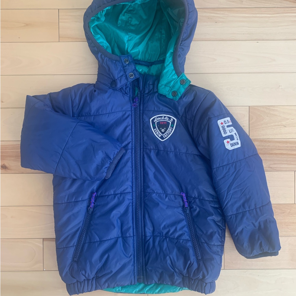 DOUBLE.B reversible padded jacket 100cm (3T)